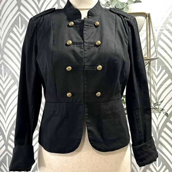 Halogen Jackets & Blazers - Halogen black crop military jacket